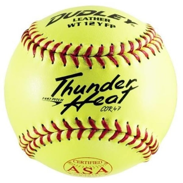 Spalding Sports Div Russell 247392 12 in. Poly Core Thunder Heat Softball; Dual Stamp ASA & NFHS 247392 - main